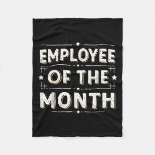 Employee Of The Month Shirt Men Women Best Worker Fleece Blanket