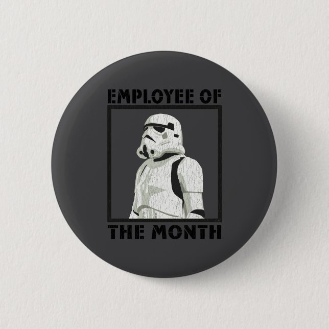 Employee Of The Month Trooper  2 Inch Round Button (Front)