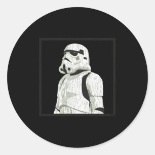 Employee Of The Month Trooper Classic Round Sticker
