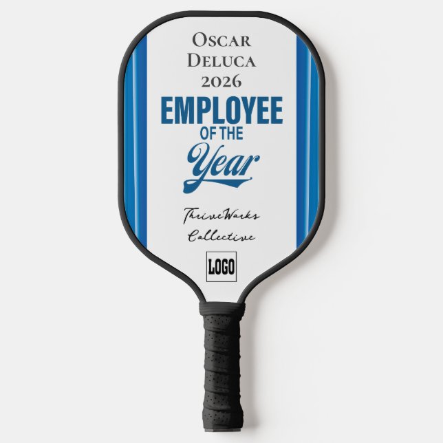 Employee of the Year Custom Business Recognition Pickleball Paddle (Front)