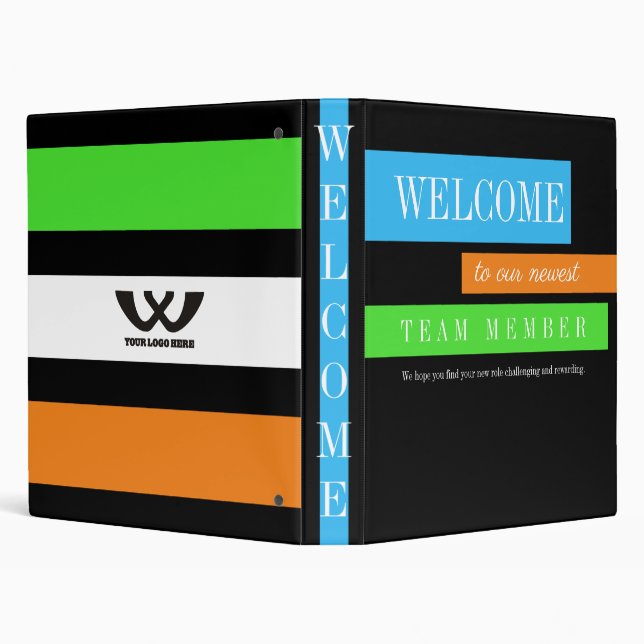 Employee orientation onboarding training welcome 3 binder (Background)