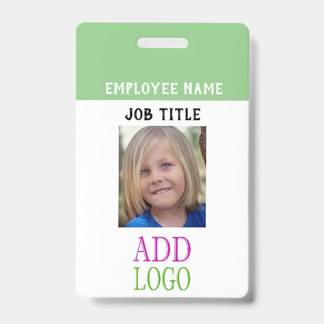 Employee Pass - Photo pass-  Name ID Badge (Front)