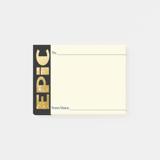 Employee peer recognition kudos customized post-it notes (Front)