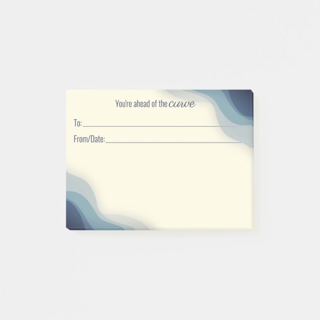 Employee peer recognition kudos customized post-it notes (Front)