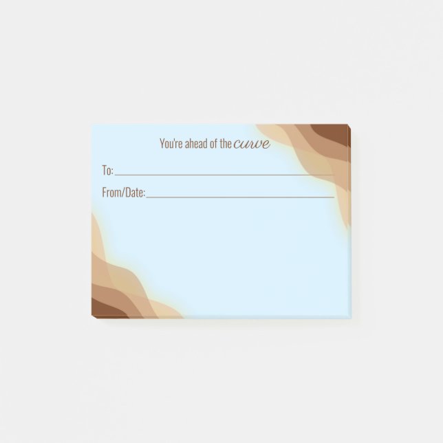 Employee peer recognition kudos customized post-it post-it notes (Front)