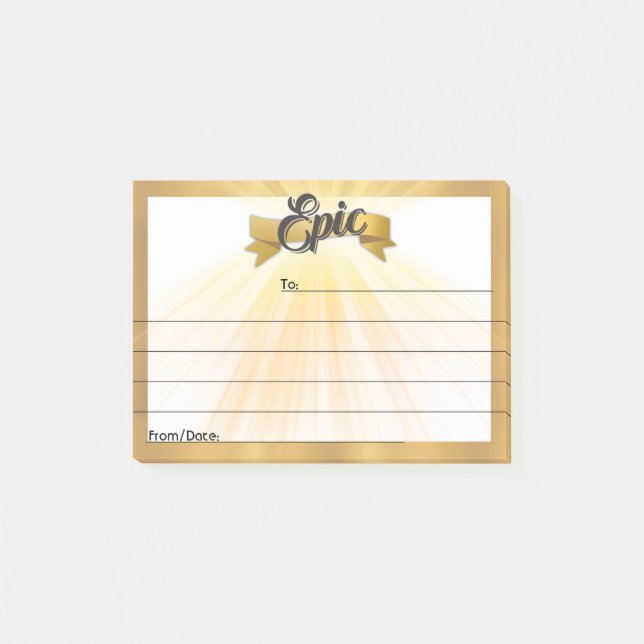 Employee peer recognition kudos customized post-it post-it notes (Front)