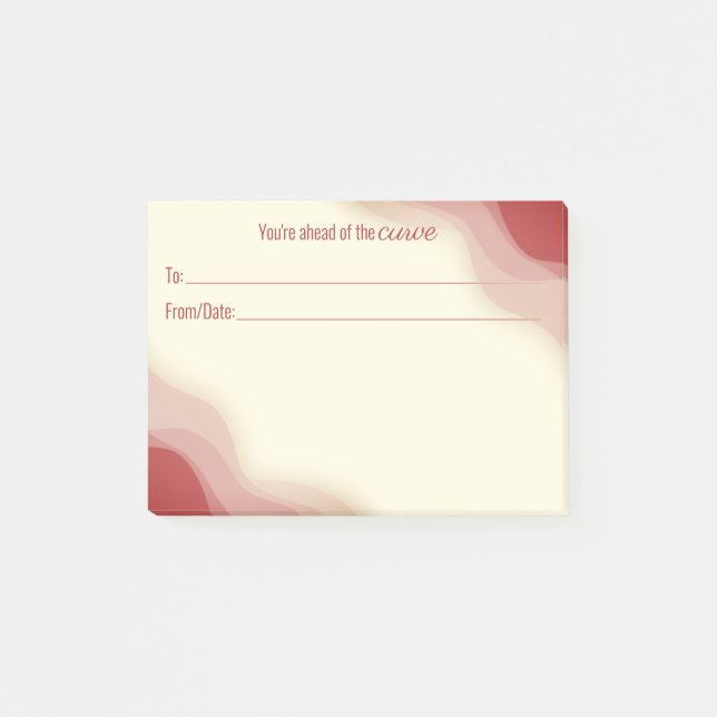 Employee peer recognition kudos customized post-it post-it notes (Front)