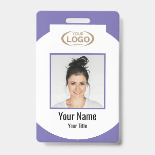 Employee Photo And Name With Company Logo Deluge Badge