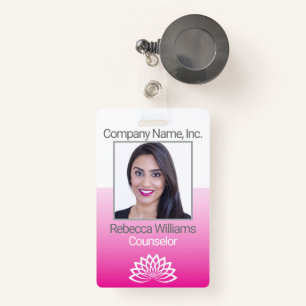 Employee Photo Badge - Pink