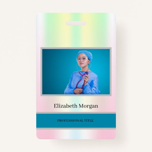 Employee Photo Holographic Badge (Front)