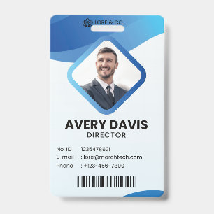 Employee Photo ID Company Security Badge