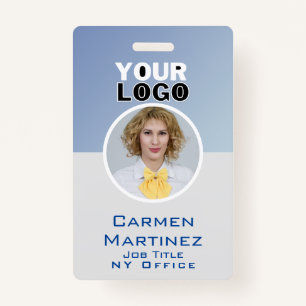 Employee Photo ID Company Security Bar Code Badge