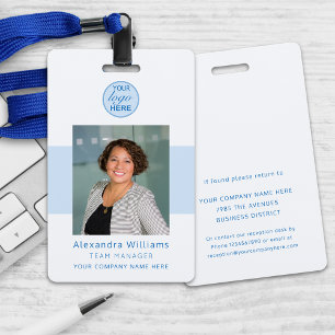 Employee photo ID Company Security Personalized  Badge