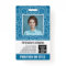 Employee Photo ID - modern mandala, logo, bar code