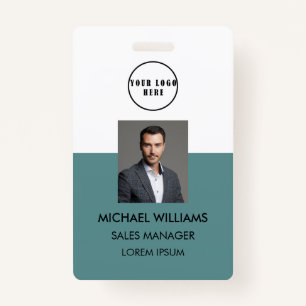 employee Photo-ID Weiss Green Blue ID Badge