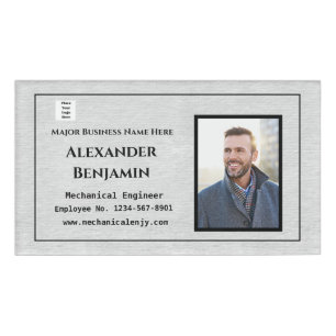 Employee Photo Identification ID Custom Name Tag