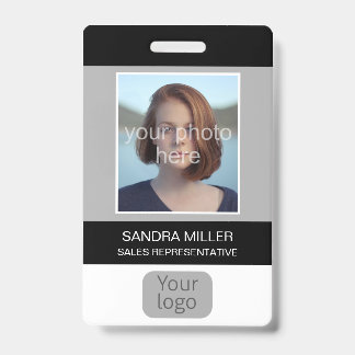 Employee Photo, Logo, Bar Code, Name, Badge