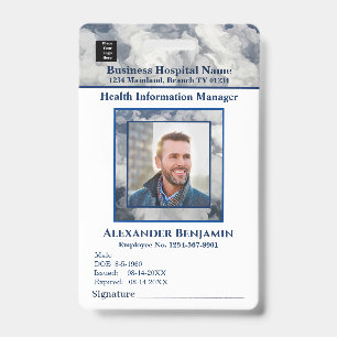Employee Photo Logo Medical Business Custom Badge