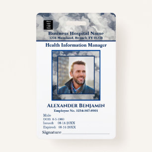 Employee Photo Logo Medical Business Custom Badge