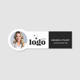 Employee Photo Magnetic Business Name Tag Badges 