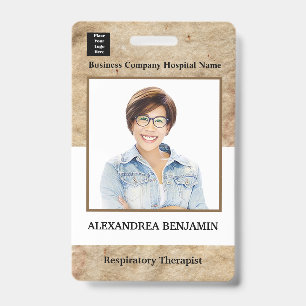 Employee Photo Medical ID Card Logo Personalized   Badge
