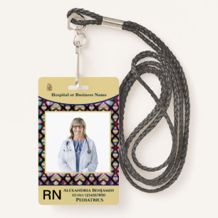 Employee Photo Name Hospital Logo Custom Badge