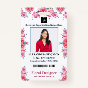 Employee Photo Name ID Card Custom  Badge