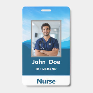 Employee Photo Name Nurse ID Badge