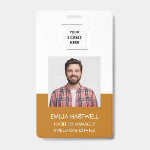 Employee Photo Professional Identity Design Badge