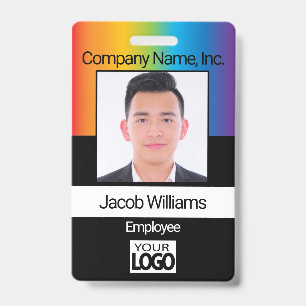 Employee Photo - Rainbow Badge