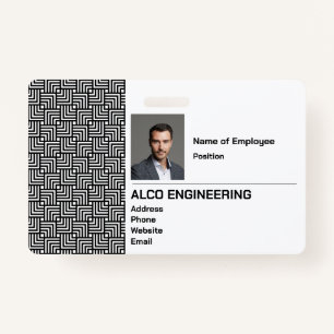 Employee Photo Security Badge