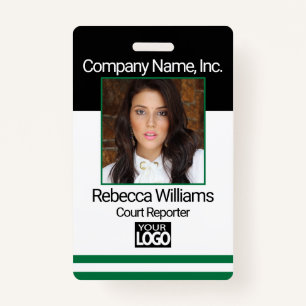 Employee Picture Badge - Dark Green