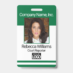 Employee Picture Badge - Green