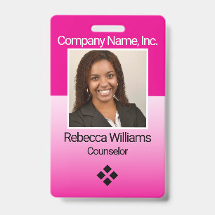 Employee Picture Badge - Pink