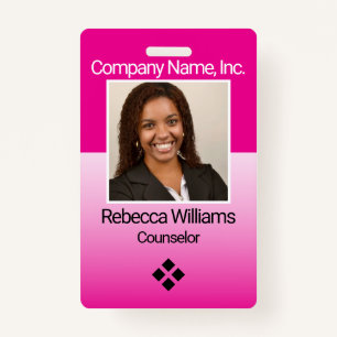 Employee Picture Badge - Pink