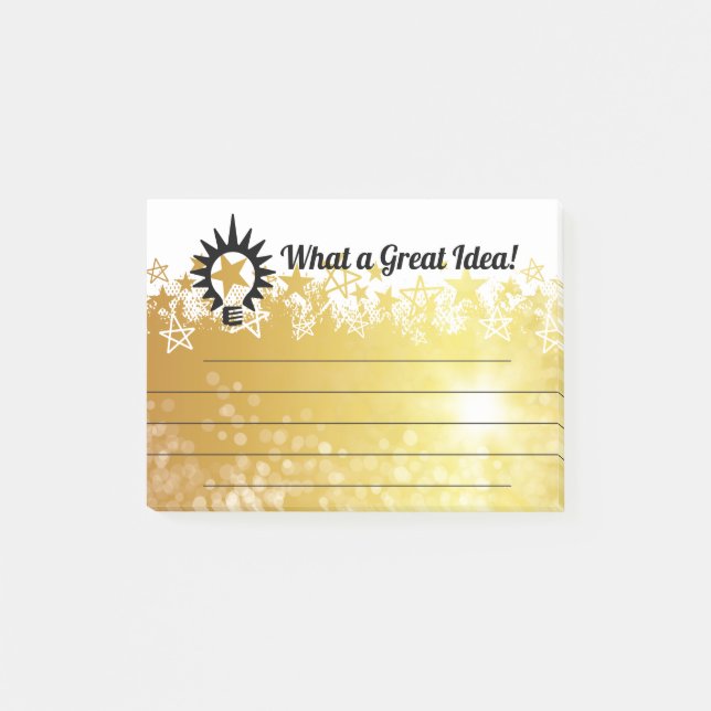 Employee post-it recognition award great idea post-it notes (Front)