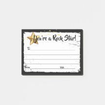 Employee recognition award great job post-it notes