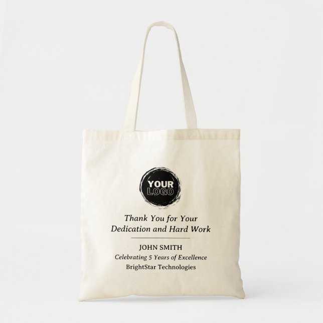 Employee Recognition Business Tote Bag (Front)