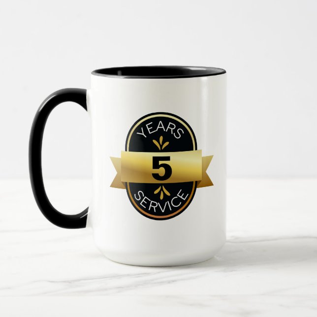 Employee Recognition Work Anniversary Mug (Left)