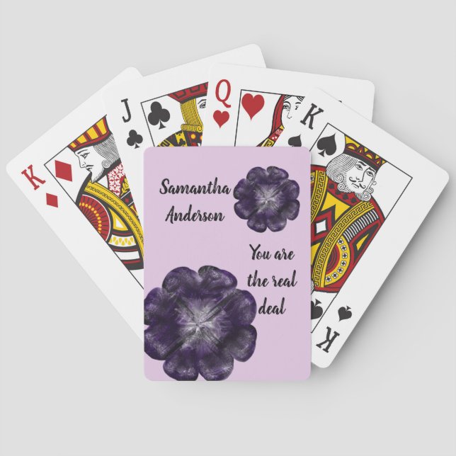 Employee Recognition Workplace Morale Appreciation Playing Cards (Back)