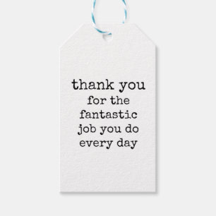 Employee, Team, Staff Appreciation Gift Tag