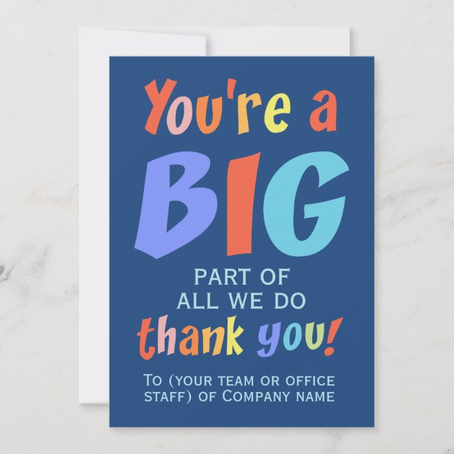 Employee Team Thank You Company (Front)