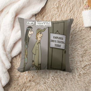 Employee Testing Drug Throw Pillow