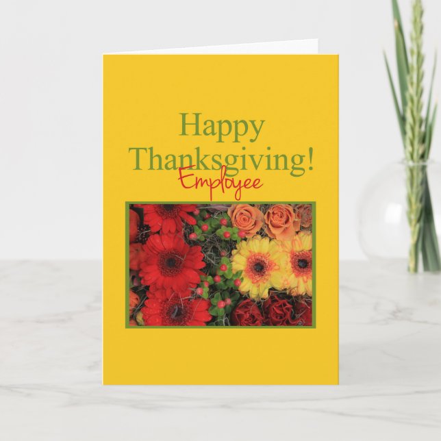 Employee  Thanksgiving Card (Front)