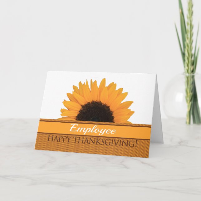 Employee  Thanksgiving Card (Front)
