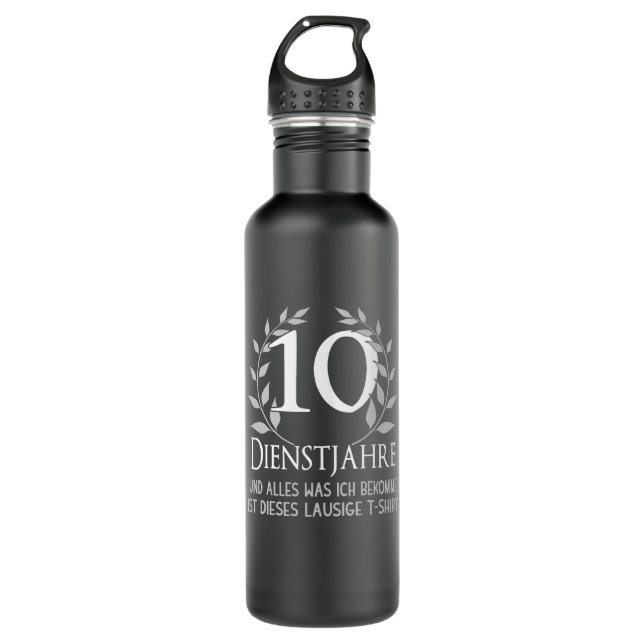 Employees 10 Year Company Celebration Company 710 Ml Water Bottle (Front)