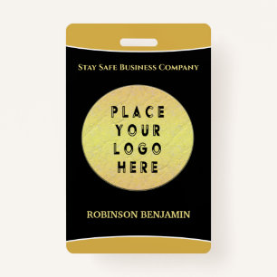 Employees ID Business Logo Branding Custom Card Badge