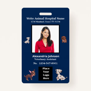 Employees Name ID Identification Logo Custom Badge