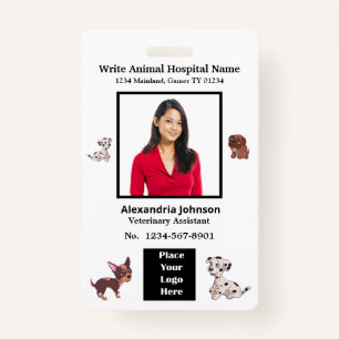 Employees Name ID Identification Logo Custom Badge