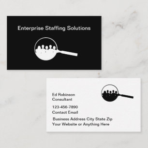 Employment Business Staffing Services Card